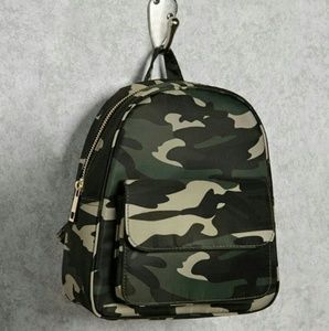 Camo print mini backpack